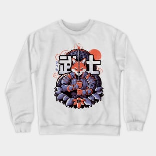 Samurai Fox - Cute Animal Warrior Gift Crewneck Sweatshirt